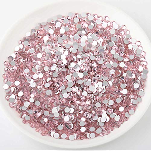 Image of Beadsland Flat Back Crystal Rhinestones,Light Pink, SS6, 1440pcs