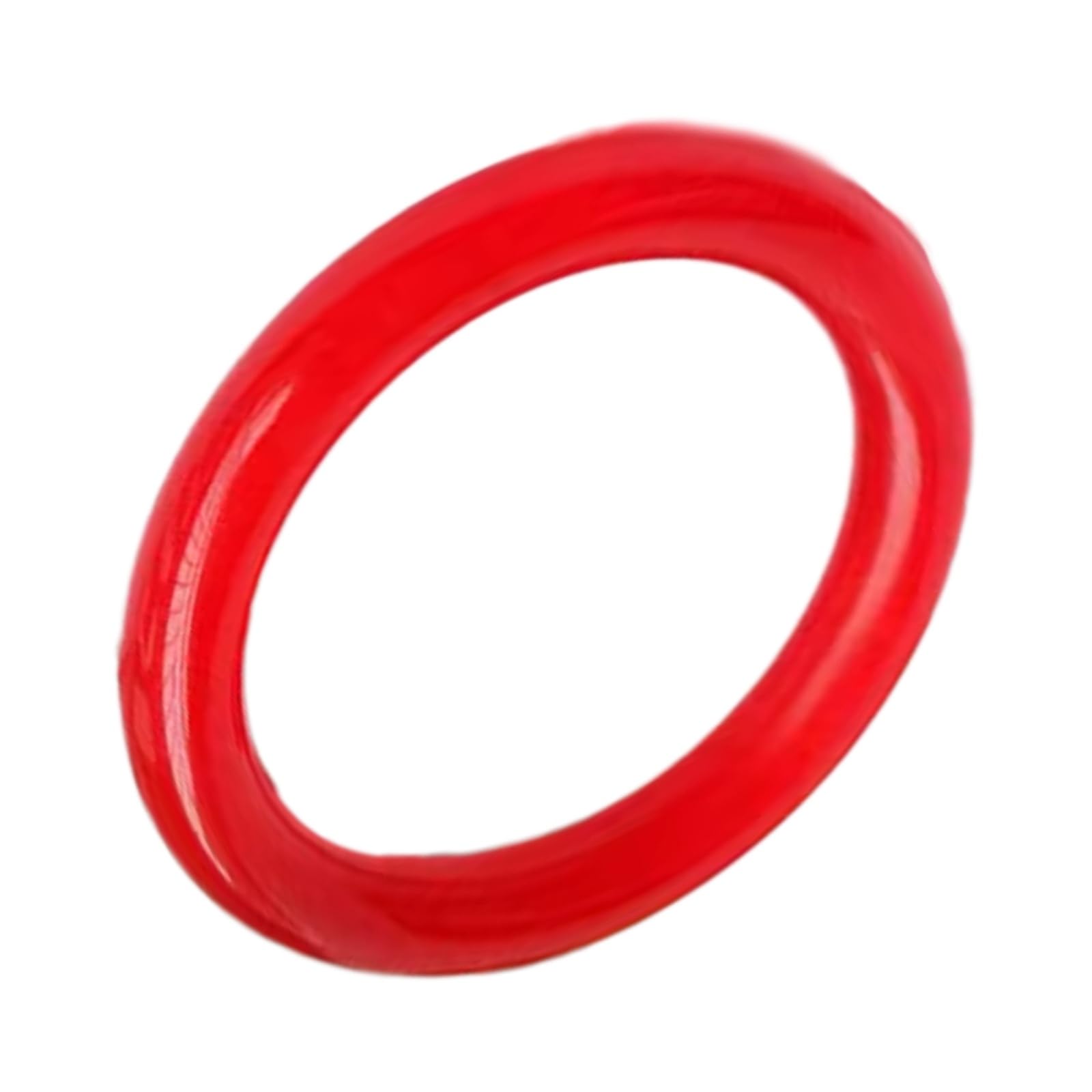 Bracelet jonc en jade rouge naturel femme bijou rond fait main