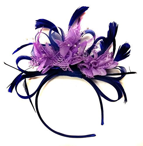 Serre-tête bibi avec filet pour un mariage élégant et les courses d'Ascot
