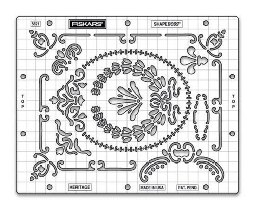 Fiskars 56217097 ShapeBoss Stencil, Heritage