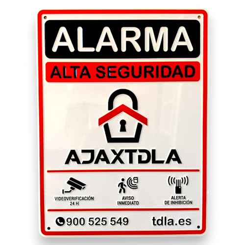 Cartel alarma. NO PARECE REAL, LO ES. Cartel Zona Videovigilada   Señal Aviso Policia   Carteles Disuasorios   Interior Y Exterior   Placa alarmas videovigilancia 28X21CM