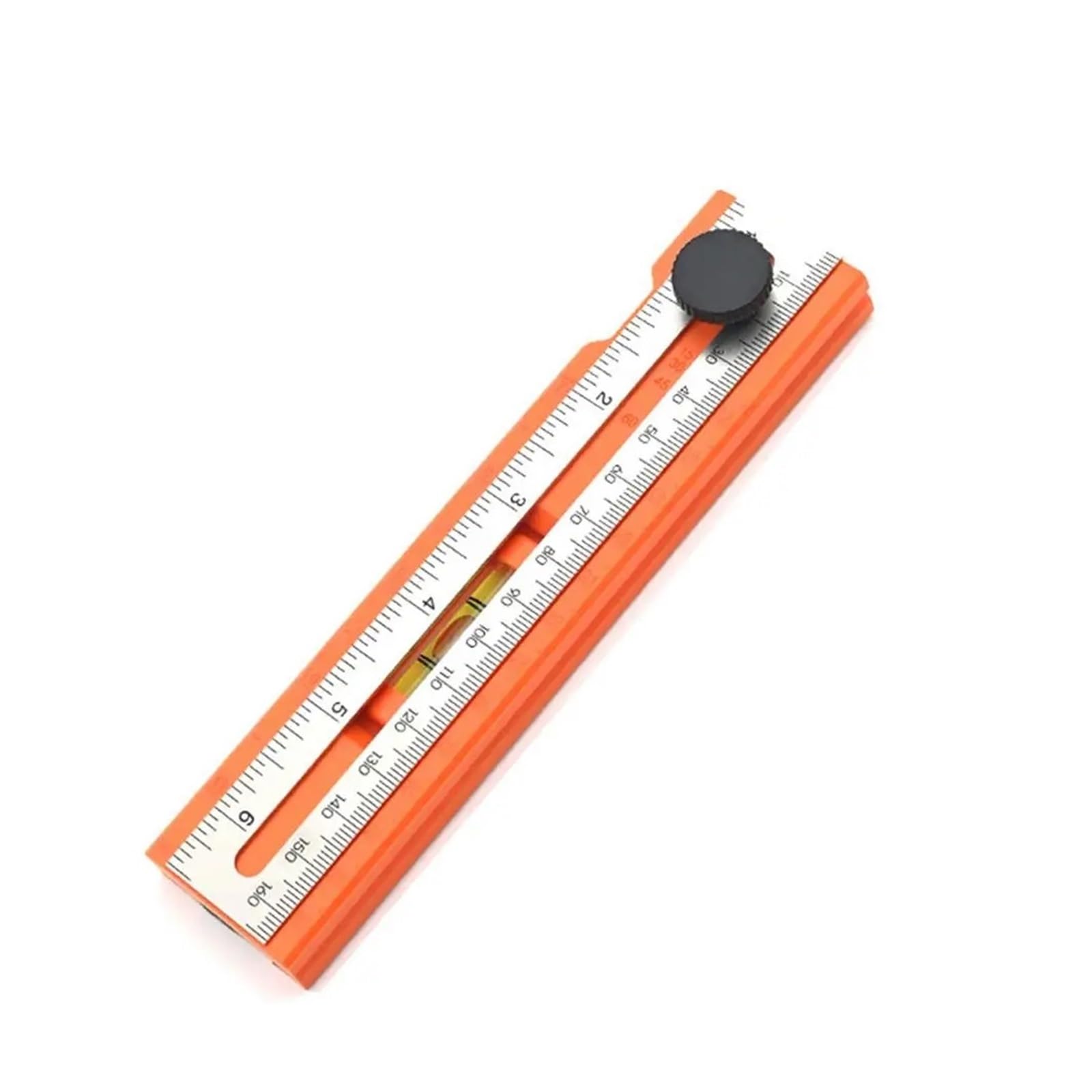 Lxlaeoang Orange Angle Measuring Ruler Aluminum Alloy Multi-Angle Measuring Ruler, Protractor Level Gauge For Woodworking Scribing