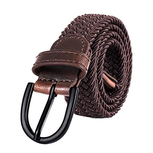 Mile High Life Young Boys Girls | Braided Stretch Elastic Belt | Pin Prong Buckle | Loop End Tip |2