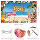 Hawaii Aloha Hintergrund, Hawai’i Aloha Party Banner Dekorationen, Hawaii Deko Flamingo Foto, Beachparty Deko, Poolparty DEK-o, DEK-o Sommerparty, Fotowand Party, Tropische Part-y Zubehör