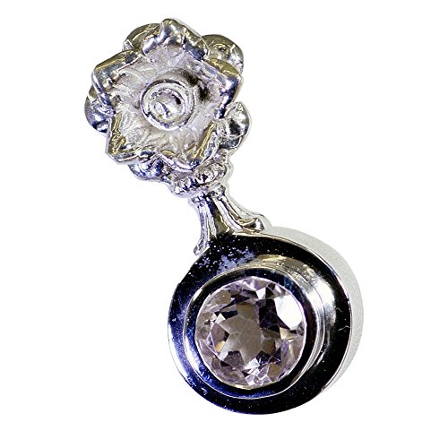 Pendentif améthyste véritable argent sterling 925 haut de gamme - 4