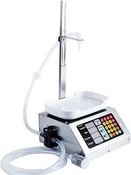 Liquid Filling Machine, Automatic al Bottle Filling Filler Control Pump, Peristaltic Pump Weighing Filling Machine with LED Control Panel, for Perfume/Essential Oil Etc