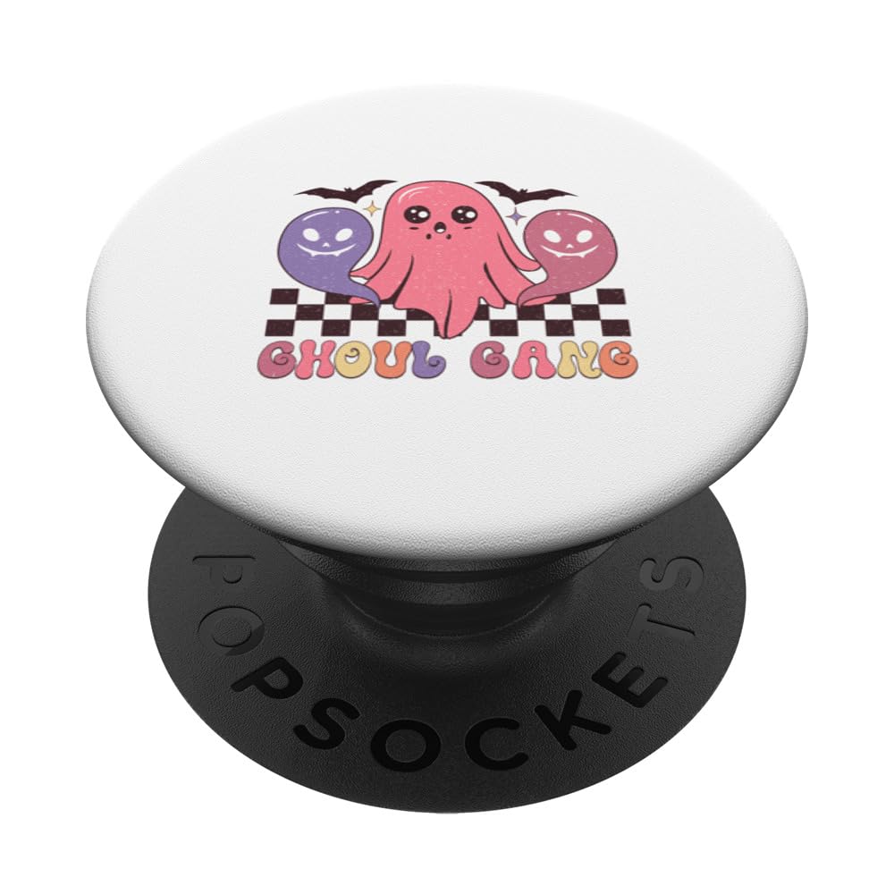 Ghoul Gang - Halloween and Season Lover PopSockets Swappable PopGrip, Black