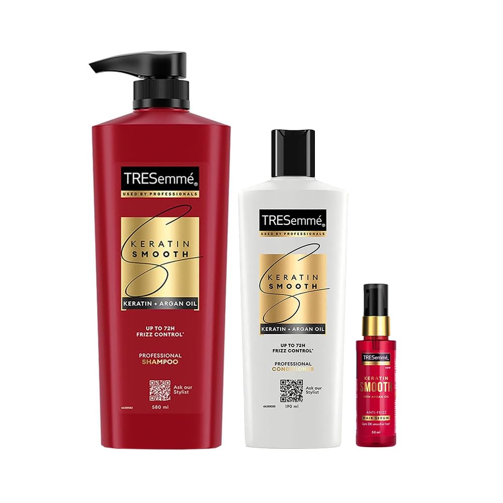 TRESemme Anti-Frizz Serum Combo for Long Lasting Frizz control - Kerat