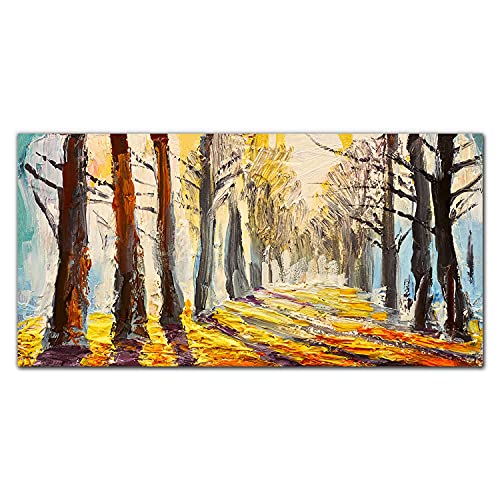 Peinture arbres forestiers Coloray tableau impression sur toile salon 100x50