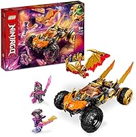 LEGO 71769 Ninjago Todoterreno del Dragón de Cole, Coche de Juguete, Mini Figuras Doradas Serie de TV Crystallized,...
