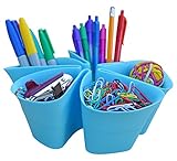 Desktop Organizer-InStyle Organizer™-Office Organization, Pencil Holder for Computer Desktop Accessories-Cool Modern Design-Five Easy to Use Compartments