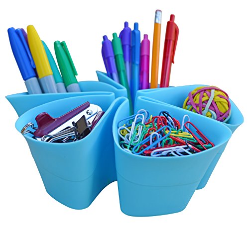 Desktop Organizer-Instyle Organizer-Office Organization, Pencil Holder for Computer Desktop Accessories-Cool Modern Design-Five Easy to Use Compartments