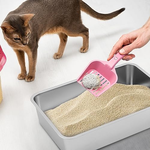 Arenero para gato de acero inoxidable Tioncy XL 10 unidades miniatura 6