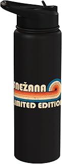 SNEZANA First Name Funny Retro Vintage Birthday Stainless Steel Insulated Water Bottle