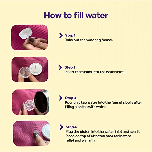 Image of Careforce - The Force Behind Your Health Electric Hot Water Bag Electric Heating Pad For Period Cramps Electric Hot Bags In Back,Neck,Shoulder & Full Body Electric Heating Bag -Pink