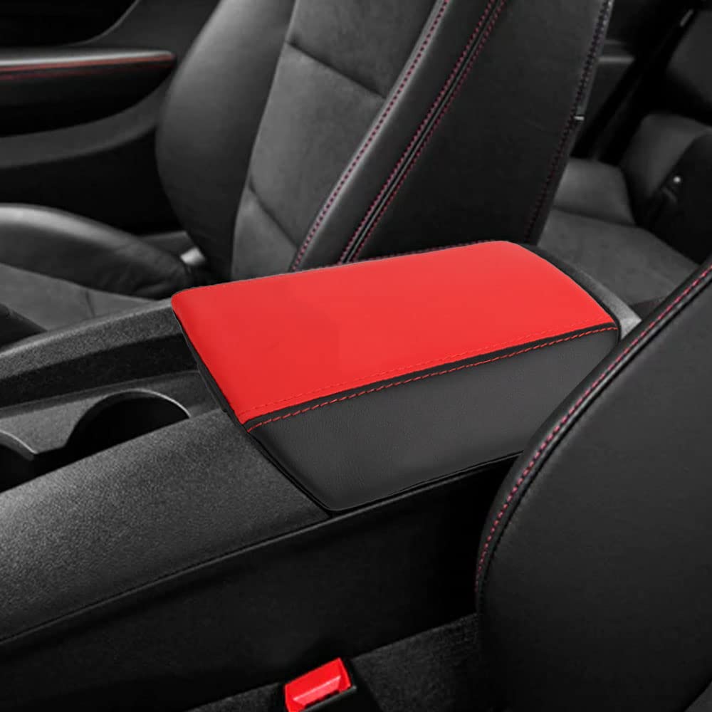 XITER Leather Auto Console Cover Waterproof Center Console Armrest Cover Protector for Chevrolet Camaro 2010 2011 2012 2013 2014 2015 Accessories(