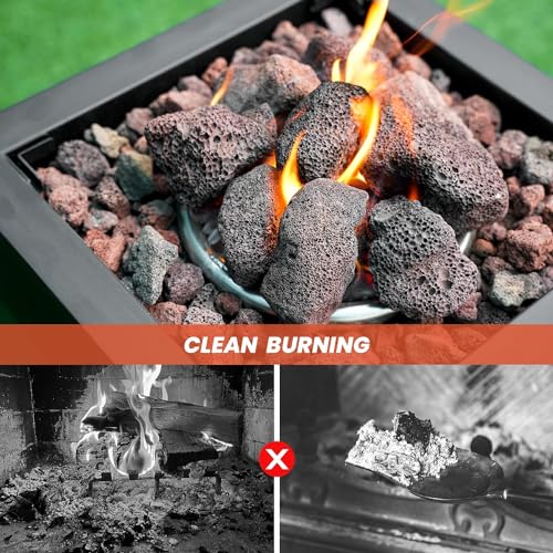 Image of Onlyfire 10Lbs Large Red Lava Rock for Fire Pit /Fireplace /Landscaping