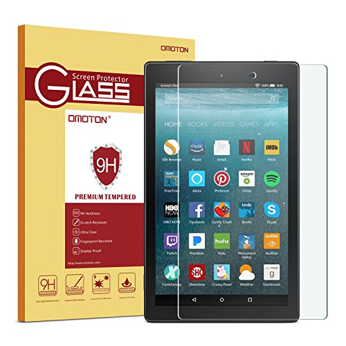 All-New Fire 7 Kids Edition/Fire 7 Screen Protector (2017/2019 Release) - OMOTON Tempered Glass Screen Protector for All-New Fire 7 Kids Edition/Fire 7 Tablet with Alexa (9th/7th Generation)