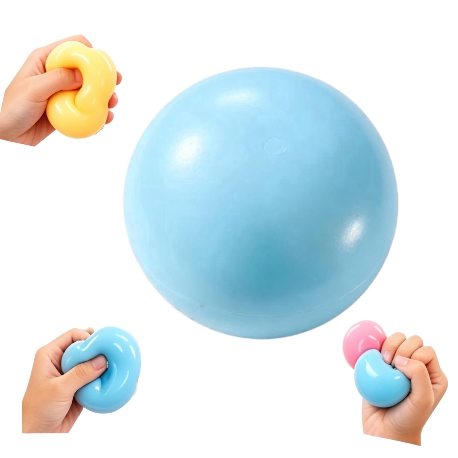 Squishy Dough Stress Ball,Squeeze Fidget Toy Anxiety Stress Relief 8cm