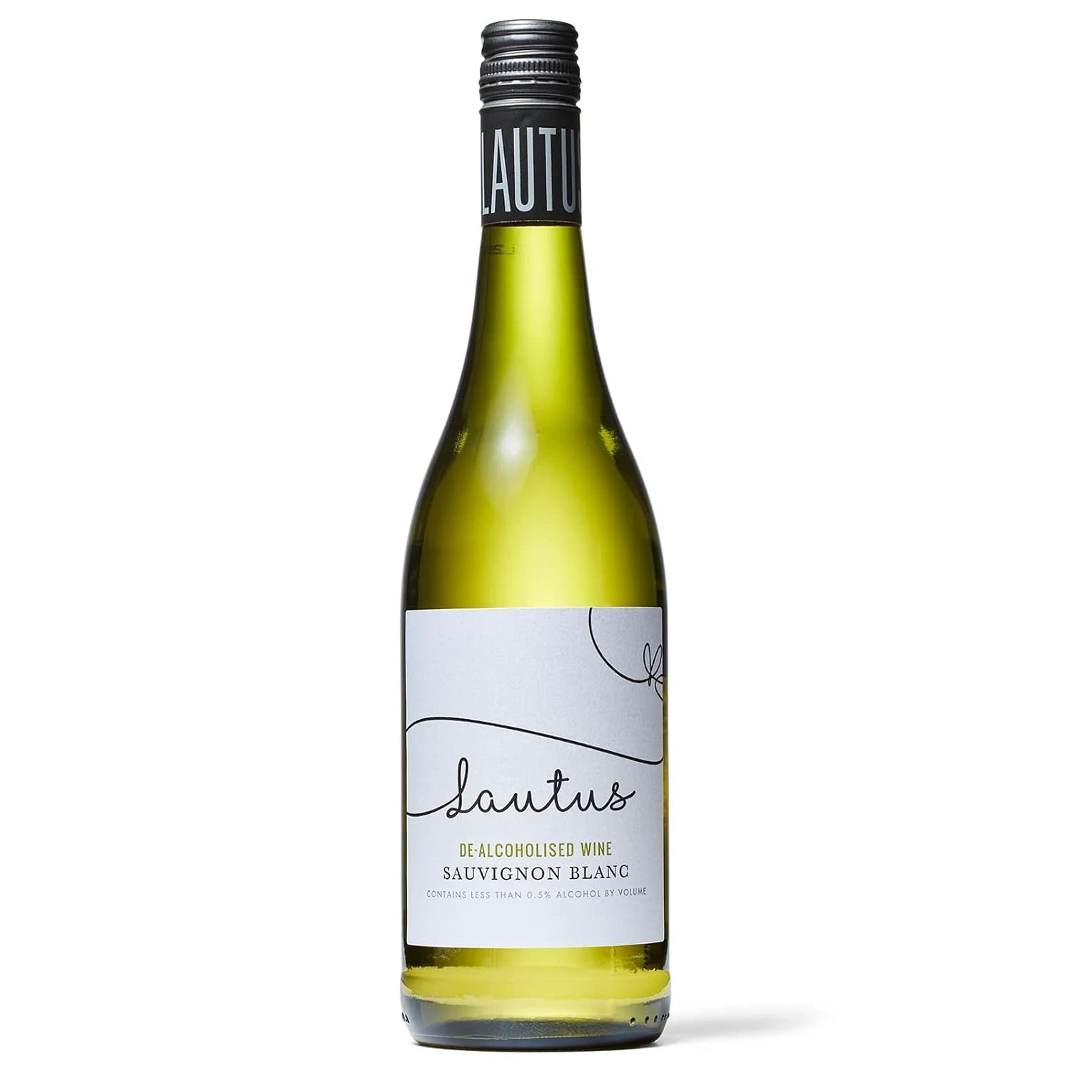 Lautus Sauvignon Blanc Non-Alcoholic Wine, Made From Cool Climate Sauvingon Blanc Grapes, 750 ml (25.4 oz)
