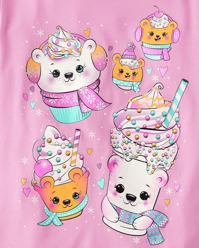 Image of The Children's Place Girls' Unicorns,Sports,Butterflies Long Sleeve Graphic T-Shirts,2 Pack