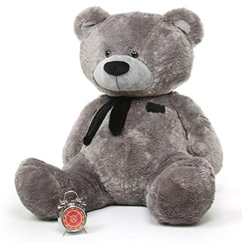 Image of 3 Feet Grey Giant Teddy Bear Soft, Plush, and Cuddly Stuffed Animal for Kids, Birthdays, Anniversaries, Valentine's Day, and Special Occasions Large Huggable (Grey /36 inch)