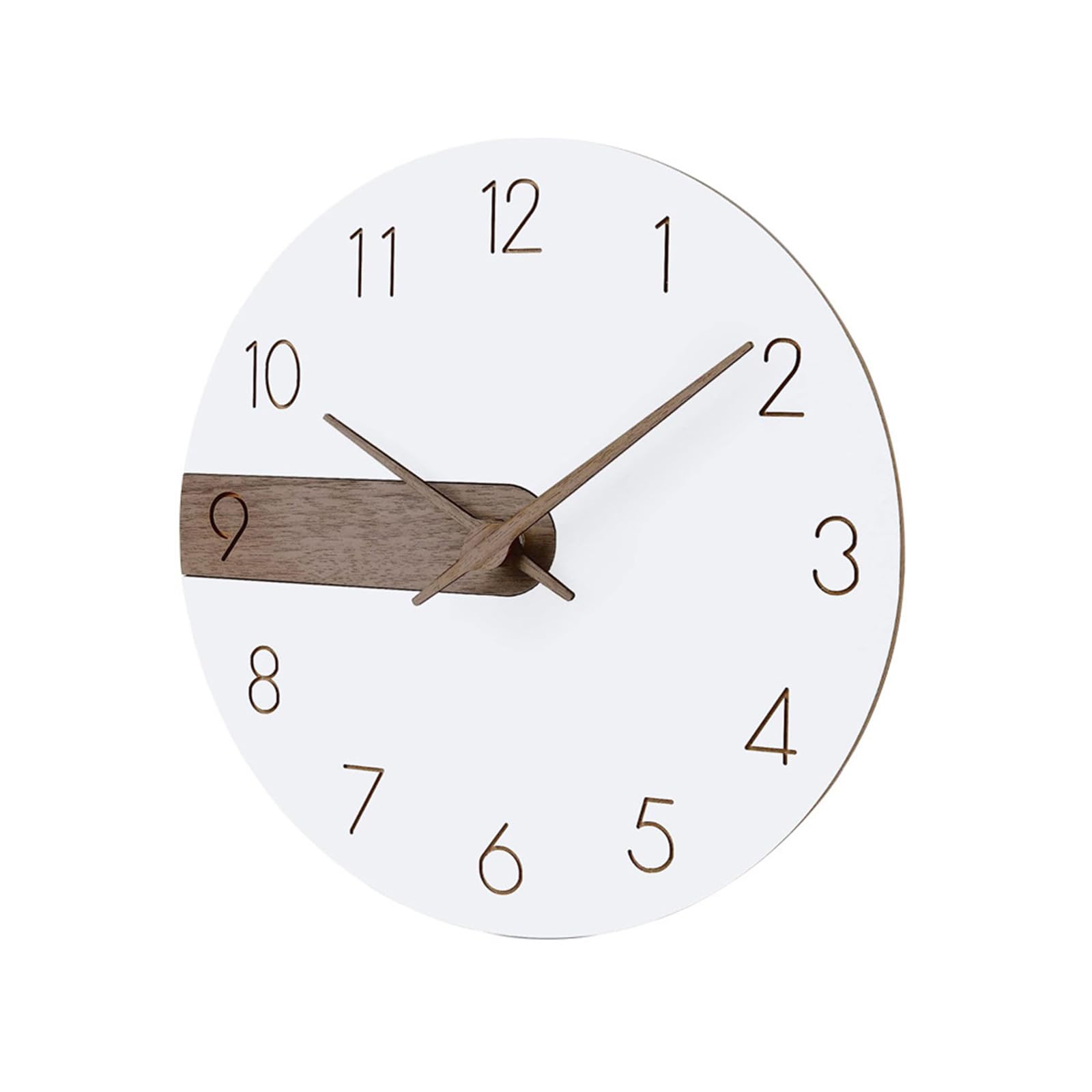 Hsioluted Decorative Wall Clock, Silents Battery Operated Wall Clock Silents None Ticking Clocks Sweeps Movement Easy to Read Decorative Clocks for Shelf