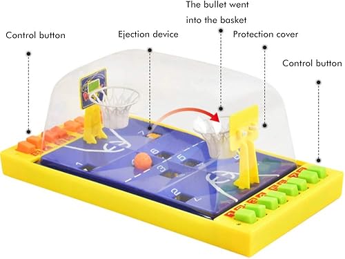 Miniatura 3 de Dan&Dre Juego de mesa de baloncesto con dedos Juego de mesa de escritorio para cancha de baloncesto, juguetes de tiro, juguete interactivo para