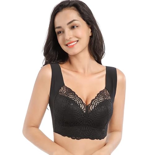 Comfit Underwear Comfit Original Comfortable & Supportive Push-Up Bra (Black,Large)