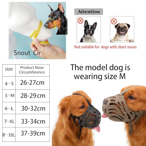 Diketone Maulkorb für Hunde,Für Kleine, Mittlere und Große Hunde,Material Silikon,Verhindert Das Beißen, Kauen Und Bellen (Schwarz, XL)
