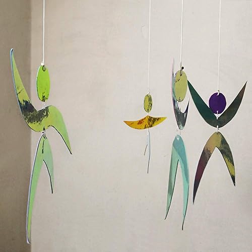 Miniatura 7 de Dancers mobile Assembled Dancers Montessori Classic Visual Mobile for Baby Reflectors and discoloration materials.Baby Shower gift idea