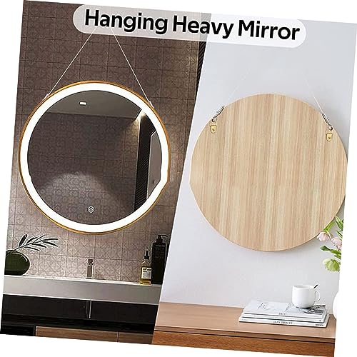 Image of 2pcs Heavy Duty Stainless Steel Wire Hangers Kit for Picture Hanging Tie Wire Hooks Easy Installation