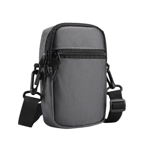 Funda multifuncional para cinturón para teléfono celular, bolsa cruzada de nailon repelente al agua, se adapta a teléfonos de 7.2 pulgadas, 4 maneras de llevar, bolsa de transporte para hombro y