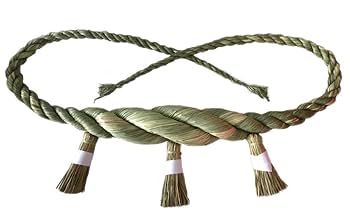 Amazon.co.jp: 12尺 360㎝ 神社鳥居用しめ縄 日本製 房付き 紙垂