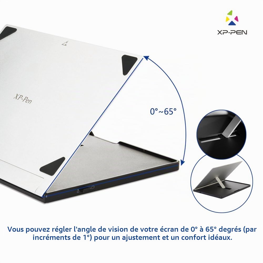 XP-PEN Artist AC18 Support Tablette Graphique Stand en Métallique pour Tablette à Stylet de 10 à 15.6 Pouces