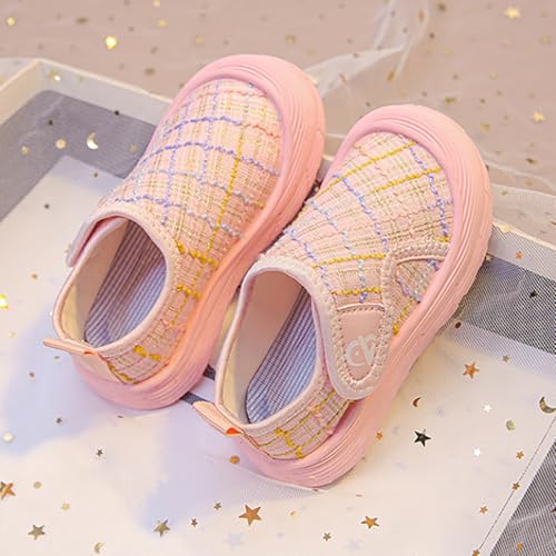Girls Sneakers - Indoor Shoes Soft Soled Girls' Canvas Shoes Baby Cloth Footwear for Kids Comfortable Children's2