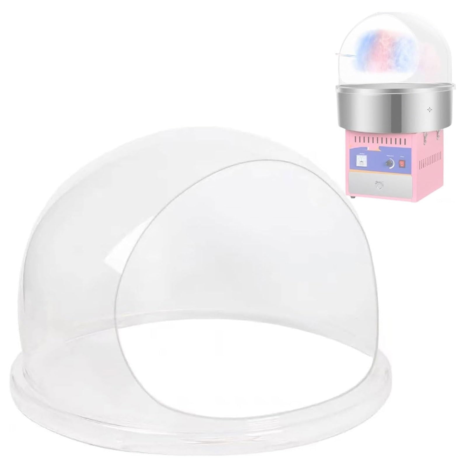 Genérico Cubierta for máquina de algodón de azúcar de 20,5 Pulgadas, Cubierta Protectora de cúpula, Cubierta Protectora Engrosada, Solo Cubierta, Protege el Hilo Dental,for Evitar Que Entre Polvo