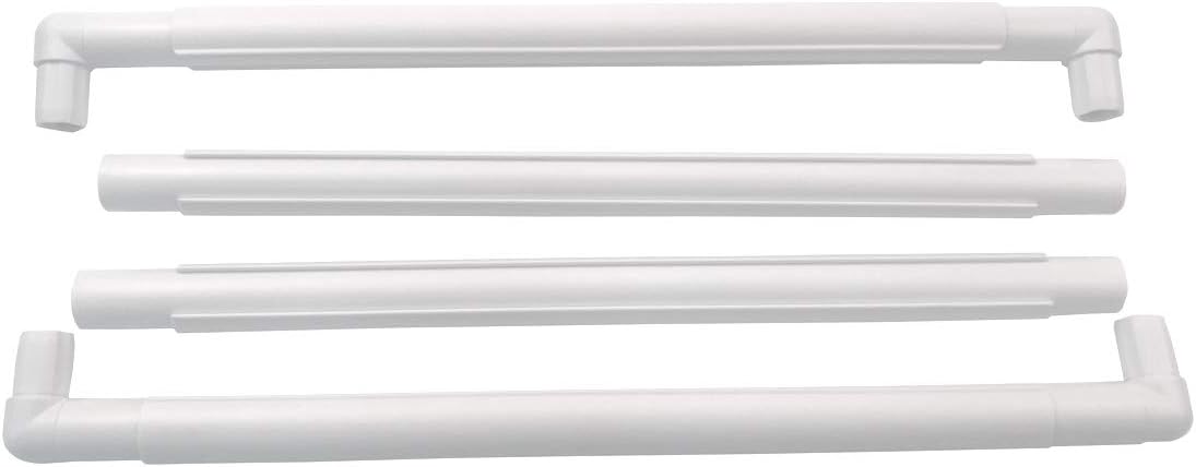 17 X 17 Plastic Cross Stitch Frame Square Embroidery Hoop White DIY Sewing Tools Sewing Hoop Handhold Craft Clip Embroidery Snap Frame Hoop for Cross Stitching Quilting (17 X 17)
