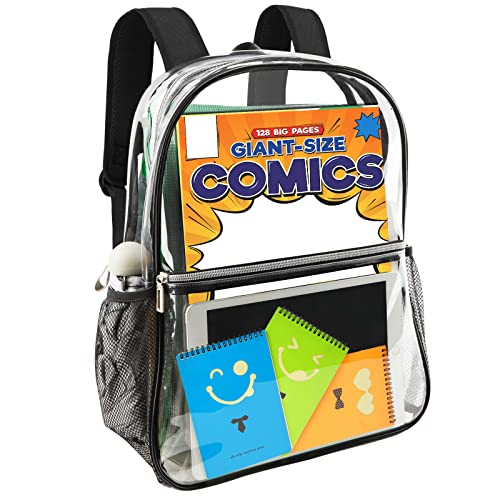 Clear Backpack Heavy Duty TPU Transparent Backpack for Sports,Work,Security Travel.…