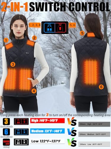 Womens Heated Vest with Battery Pack Included-16000mAh Electric Heating Vest USB Lightweight Heating Clothing3