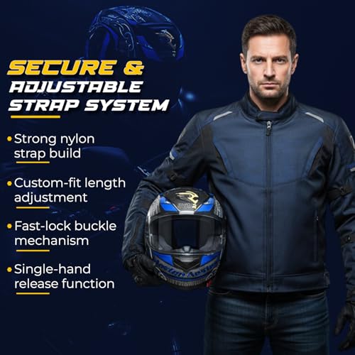 Image of Rydr AC Dx Flip-Up Full Face Motorbike Helmet with Bag | | Durable Two-Wheeler Helmet for Men and Women | Comfortable Fit with Air Ventilation for Safe Bike & Scooter Riding