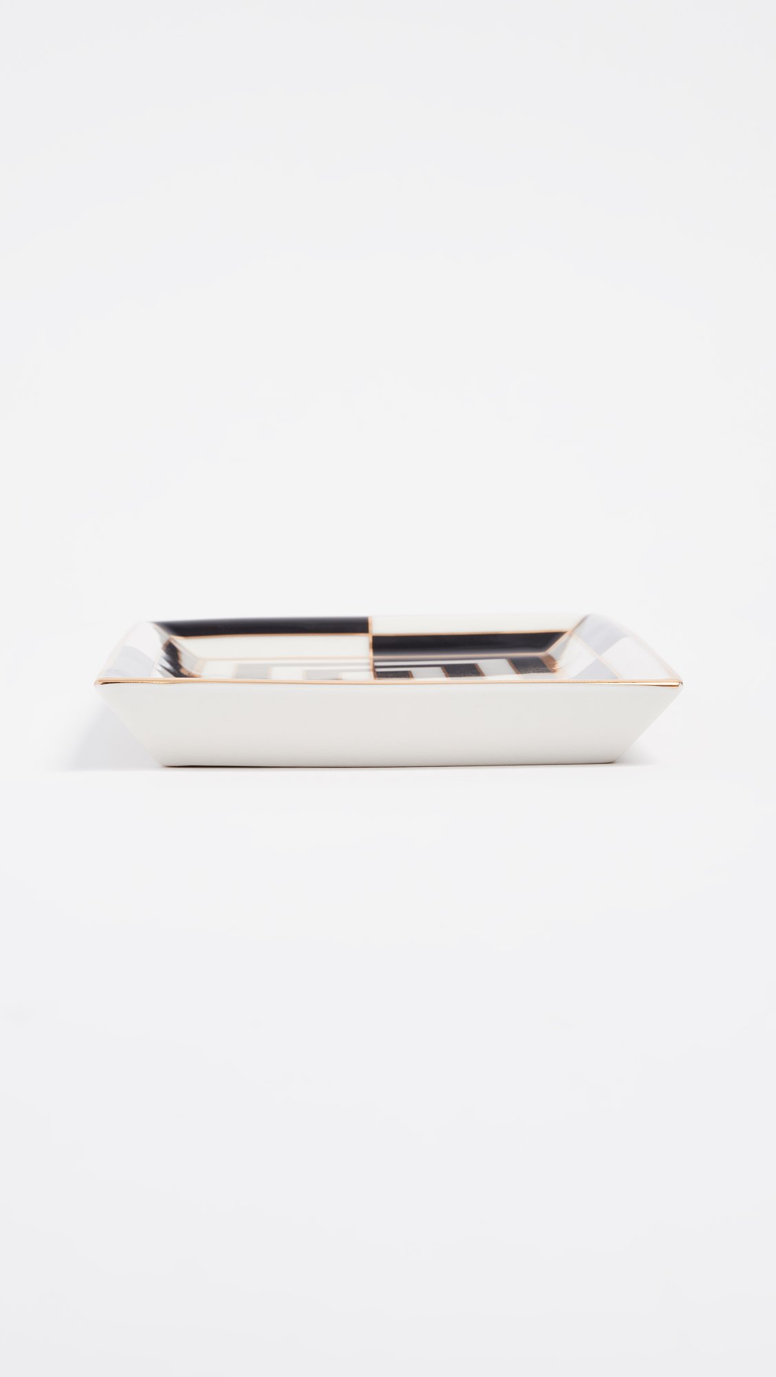 Jonathan Adler - Op Art Rectangle Trays - Teller, Ablageschalen - Schmuckablage, Accessoir-Ablage - Porzellan