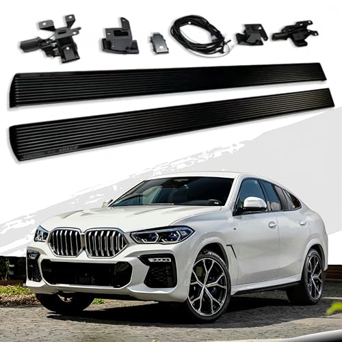 Estribos eléctricos para BMW X6 GO6 2020-2026 negro aluminio miniatura 1