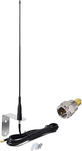 UAYESOK Antena externa de 433 Mhz para distancia remota de hasta 500 pies+, amplificador de señal aérea de puerta de garaje, SMA-macho 433Mhz GSM