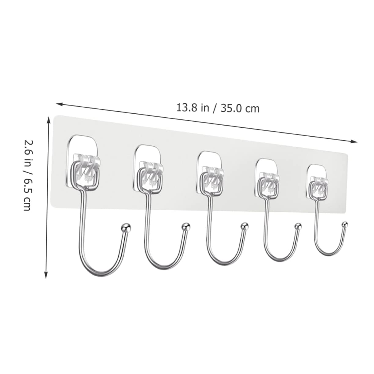 VASDEV 12 Ganchos de Pasta Fuerte, Perchas de Metal para Abrigos, Perchas de Metal para Sombreros de Alta Resistencia, Ganchos autoadhesivos para Colgar en la Pared, Colgador de almacenam