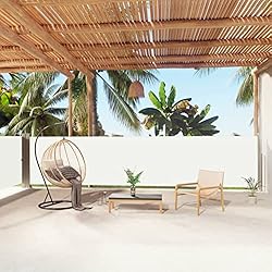 Toldo Lateral retráctil, XIAOGUANG Toldos Exterior Terraza, Toldos Terraza, Toldo Caravana Verano, Toldo Pantalla para Balcón, Crema 140x1000 cm