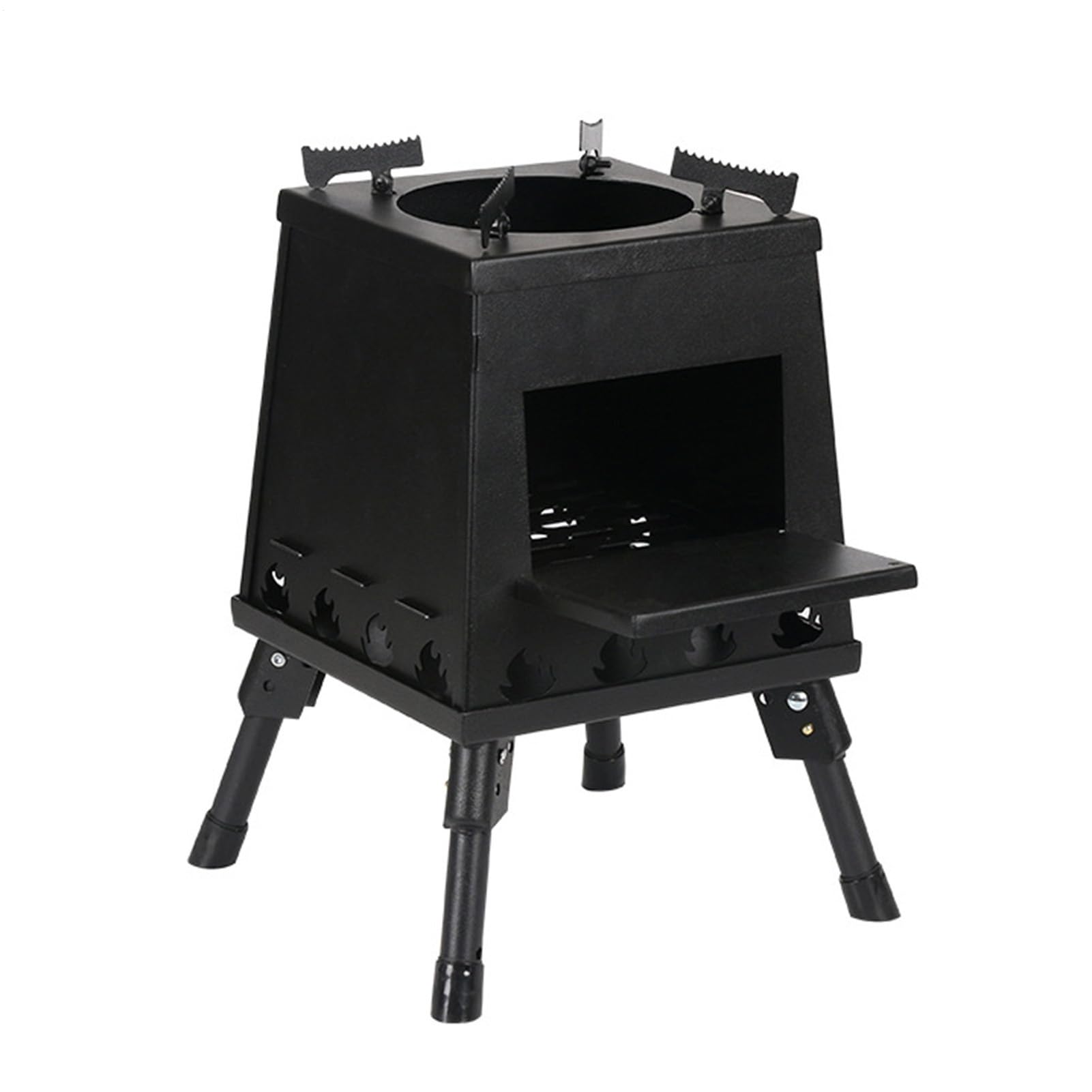 Poêle à bois pliable – Réchaud d'extérieur portable, mini brûleur amovible