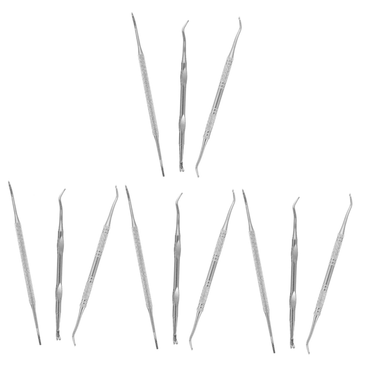 minkissy 4sets Innovative Design Nail Pusher for Easy Nail Cleaning or Travel 3pcs*4