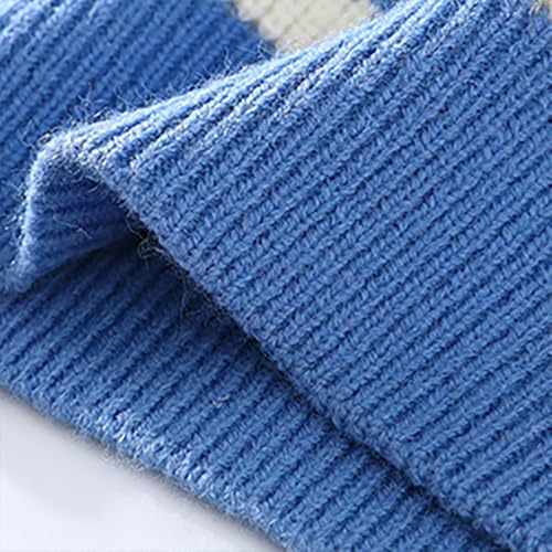 Men Quarter Zip Sweaters Fall Winter Mock Neck Sweaters Striped Long Sleeve Cable Knit Sweaters Fashion Jumper Tops3