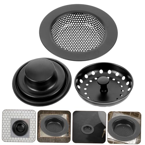 Colador para fregadero de cocina Holibanna negro miniatura 3